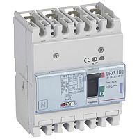Автоматический выключатель DPX3 160 - термомагнитный расцепитель - 50 кА - 400 В~ - 4П - 160 А | код. 420137 |  Legrand 